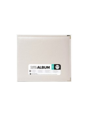 Classic Leather D-Ring Album 12"x12" (Greige)