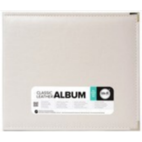 Classic Leather D-Ring Album 12"x12" (Greige)