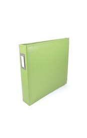 Classic Leather D-Ring Album 12"x12" (Kiwi)