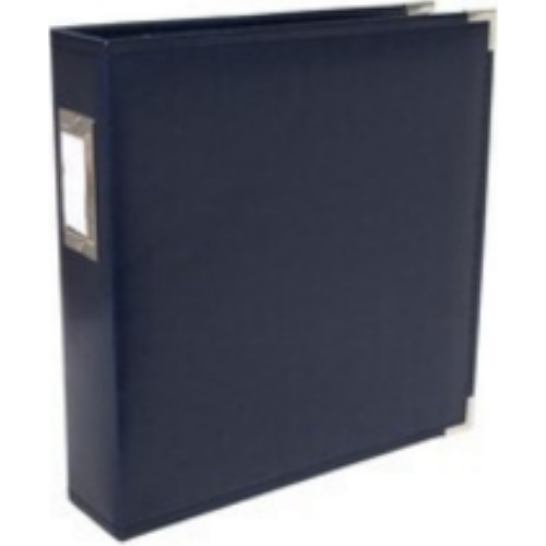 Classic Leather D-Ring Album 12"x12" (Navy)