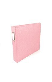Classic Leather D-Ring Album 12"x12" (Pretty Pink)