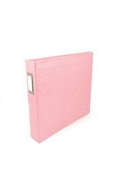 Classic Leather D-Ring Album 12"x12" (Pretty Pink)