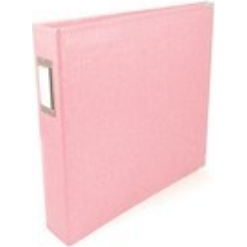 Classic Leather D-Ring Album 12"x12" (Pretty Pink)