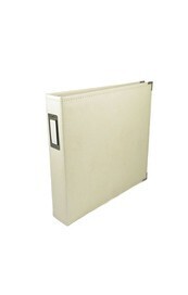 Classic Leather D-Ring Album 12"x12" (Vanilla)