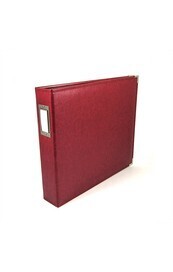 Classic Leather D-Ring Album 12"x12" (Wine)