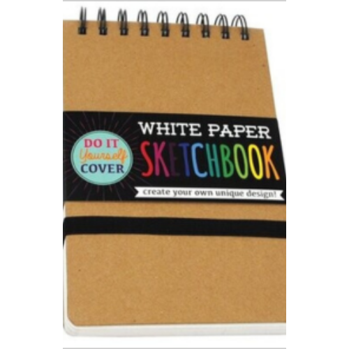 White Paper Sketchbook DIY Cover 5x7.5 White Paper Sketchbook DIY Cover 5x7.5