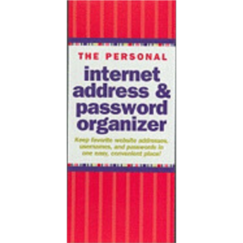 Personal Internet Password Organizer Personal Internet Password Organizer