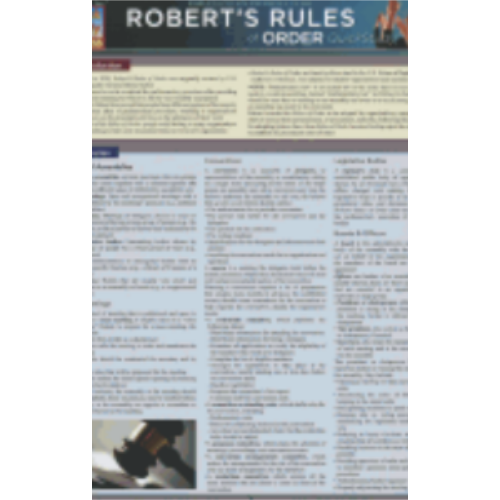 Robert's Rules of Order Chart Robert's Rules of Order Chart