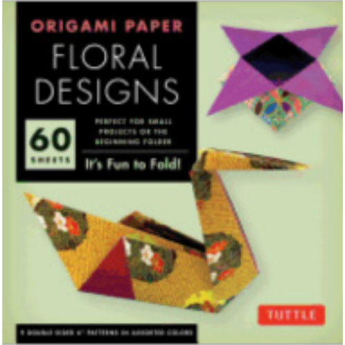 Origami Paper - Floral Designs (60 sheets)