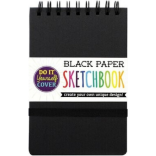 Black Paper Sketchbook DIY Cover 5x7