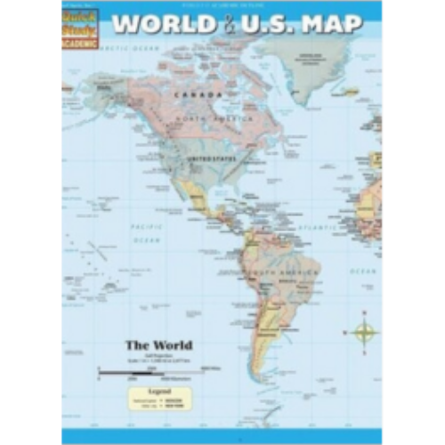 World & US Map (Laminated, Notebook) World & US Map (Laminated, Notebook)