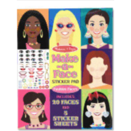 Sticker Pad - Make-a-Face Fashion Faces Sticker Pad - Make-a-Face Fashion Faces