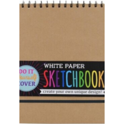 White Paper Sketchbook DIY Cover 8x10.5 White Paper Sketchbook DIY Cover 8x10.5