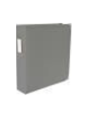 Classic Leather D-Ring Album 8.5" x 11" (Charcoal)
