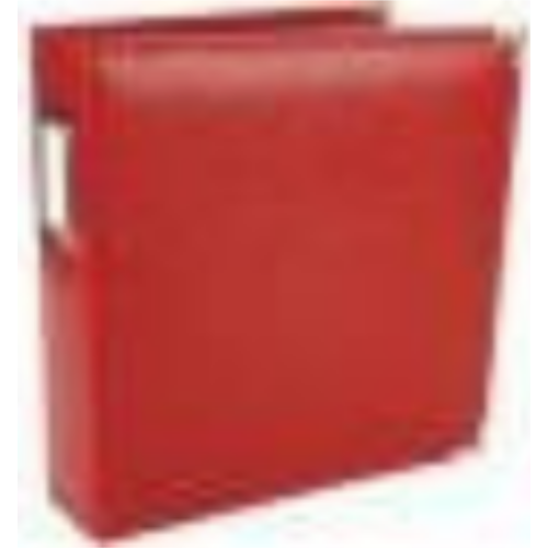 Classic Leather D-Ring Album 8.5" x 11" (Real Red)