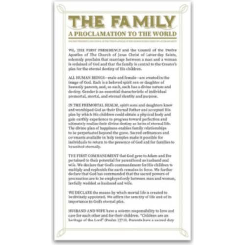 Bookmark - Family Proclamation Bookmark - Family Proclamation