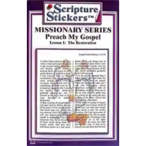 Scripture Stickers-  Preach My Gospel Lesson 1