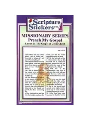 Scripture Stickers - Preach My Gospel Lesson 3