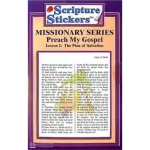 Scripture Stickers - Preach My Gospel Lesson 2 Scripture Stickers - Preach My Gospel Lesson 2