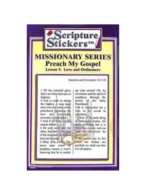 Scripture Stickers - Preach My Gospel Lesson 5