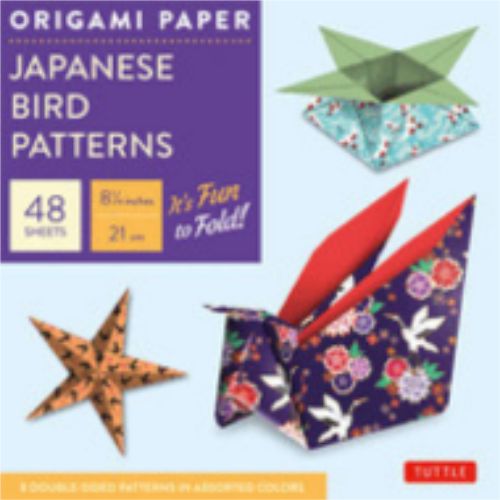 Origami Paper - Japanese Bird Patterns Origami Paper - Japanese Bird Patterns