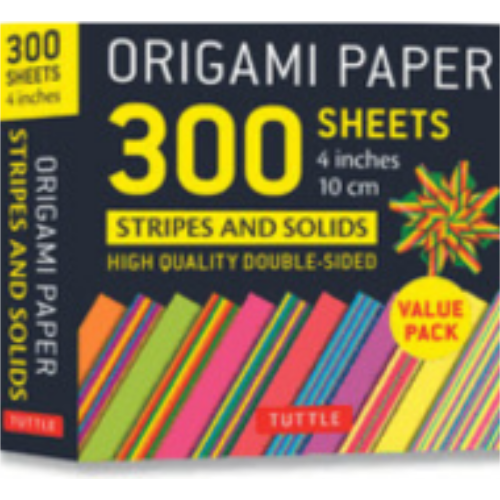 Origami Paper 300 Sheets Stripes and Solids Origami Paper 300 Sheets Stripes and Solids