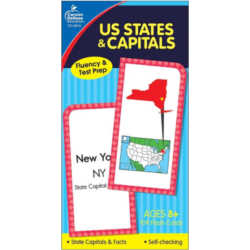 Flash Cards: U.S. States & Capitals