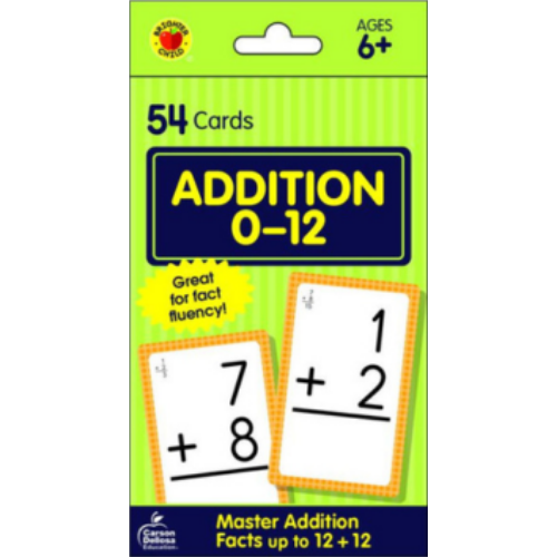 Flash Cards: Addition 0-12 Flash Cards: Addition 0-12