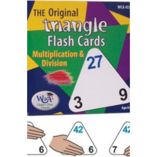 Original Triangle Flash Cards: Multiplication & Division