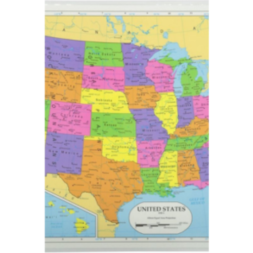 Map: U.S.A. Place Mat (Double-Sided) Map: U.S.A. Place Mat (Double-Sided)