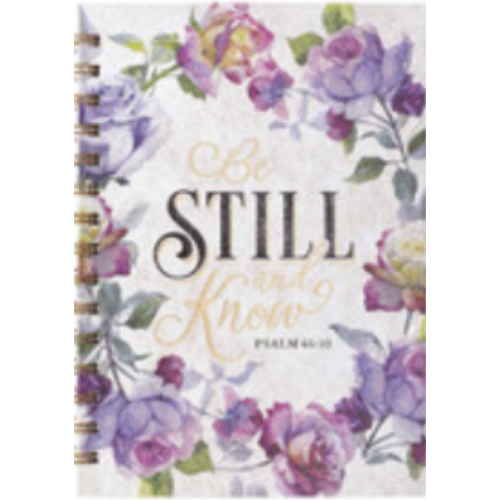 Be Still and Know Journal (Purple Rose)