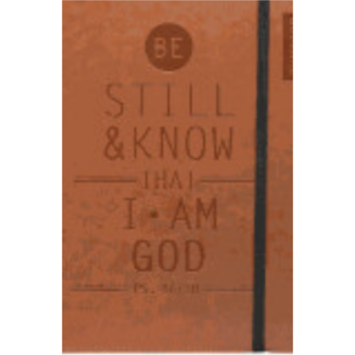 Be Still and Know Journal (Tan Faux Leather)