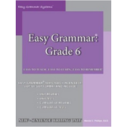 Easy Grammar 6 Teacher Edition
