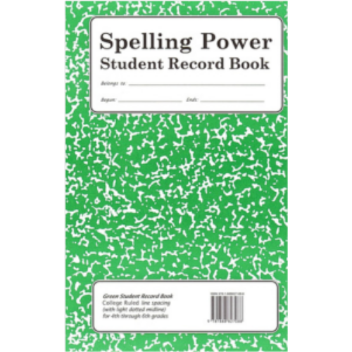 Spelling Power Record Book gr. 4-6 (green) Spelling Power Record Book gr. 4-6 (green)