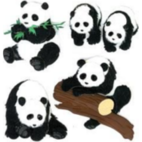 Sticker Scrapbook: Pandas