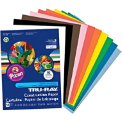 Paper - Construction Paper (50 pack Assorted Colors) 76 lb.