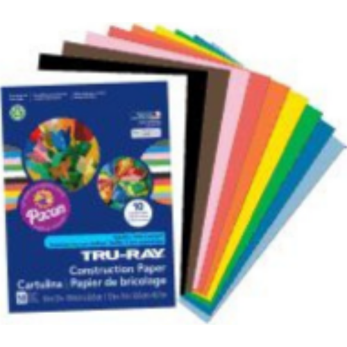 Construction Paper (50 Sheets, 10 colors)