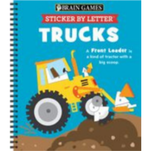 Stickers - Brain Games - Sticker by Letter: Trucks Stickers - Brain Games - Sticker by Letter: Trucks
