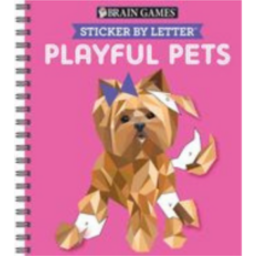 Stickers - Brain Games - Sticker by Letter: Playful Pets Stickers - Brain Games - Sticker by Letter: Playful Pets