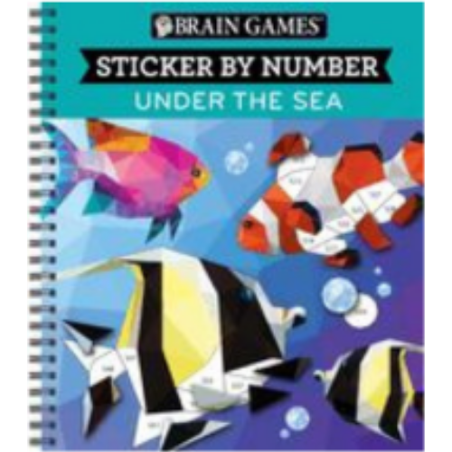 Stickers - Brain Games - Sticker by Number: Under the Sea Stickers - Brain Games - Sticker by Number: Under the Sea
