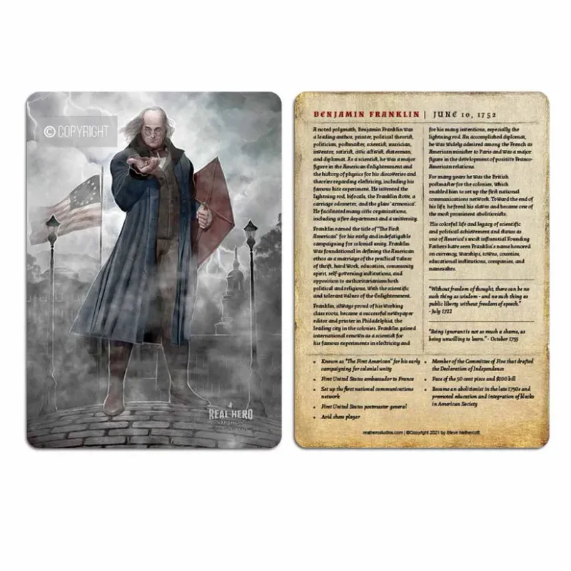 Benjamin Franklin 5x7 Card