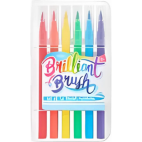Brilliant Brush Markers - Set of 12