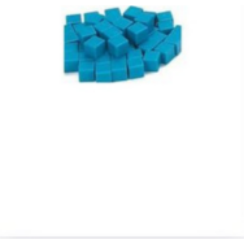 Base Ten Blocks: 1's Units (100 count) (Blue Plastic)