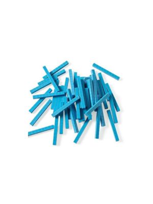 Base Ten Blocks: 10's Rods (50 count) (Blue Plastic)