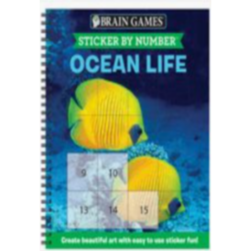 Sticker by Number: Ocean Life (Brain Games) Sticker by Number: Ocean Life (Brain Games)