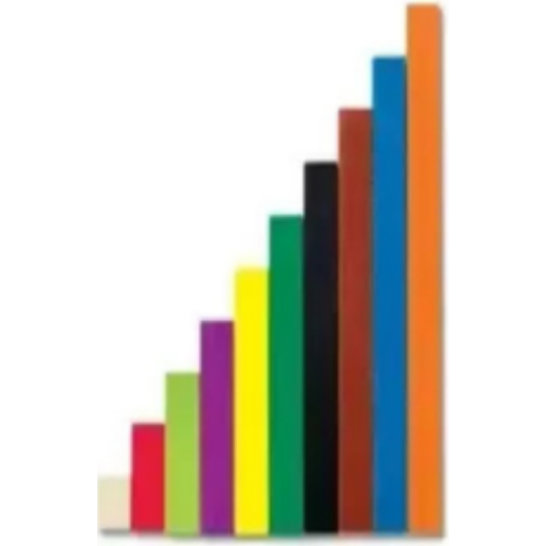 Cuisenaire Rods with tray (74 count)
