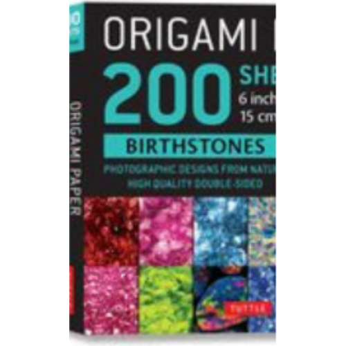Origami Paper 200 Sheets Birthstones