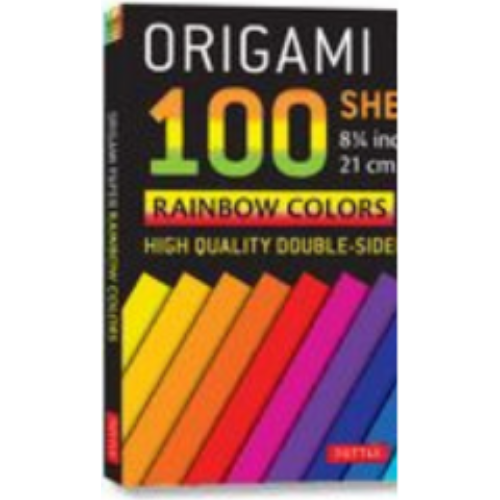 Origami Paper 100 Sheets Rainbow Colors