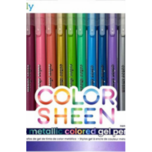 Color Sheen Metallic Gel Pens - Set of 12