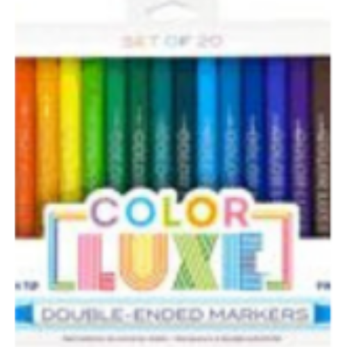 Color Luxe Double-Ended Markers (Set of 20)